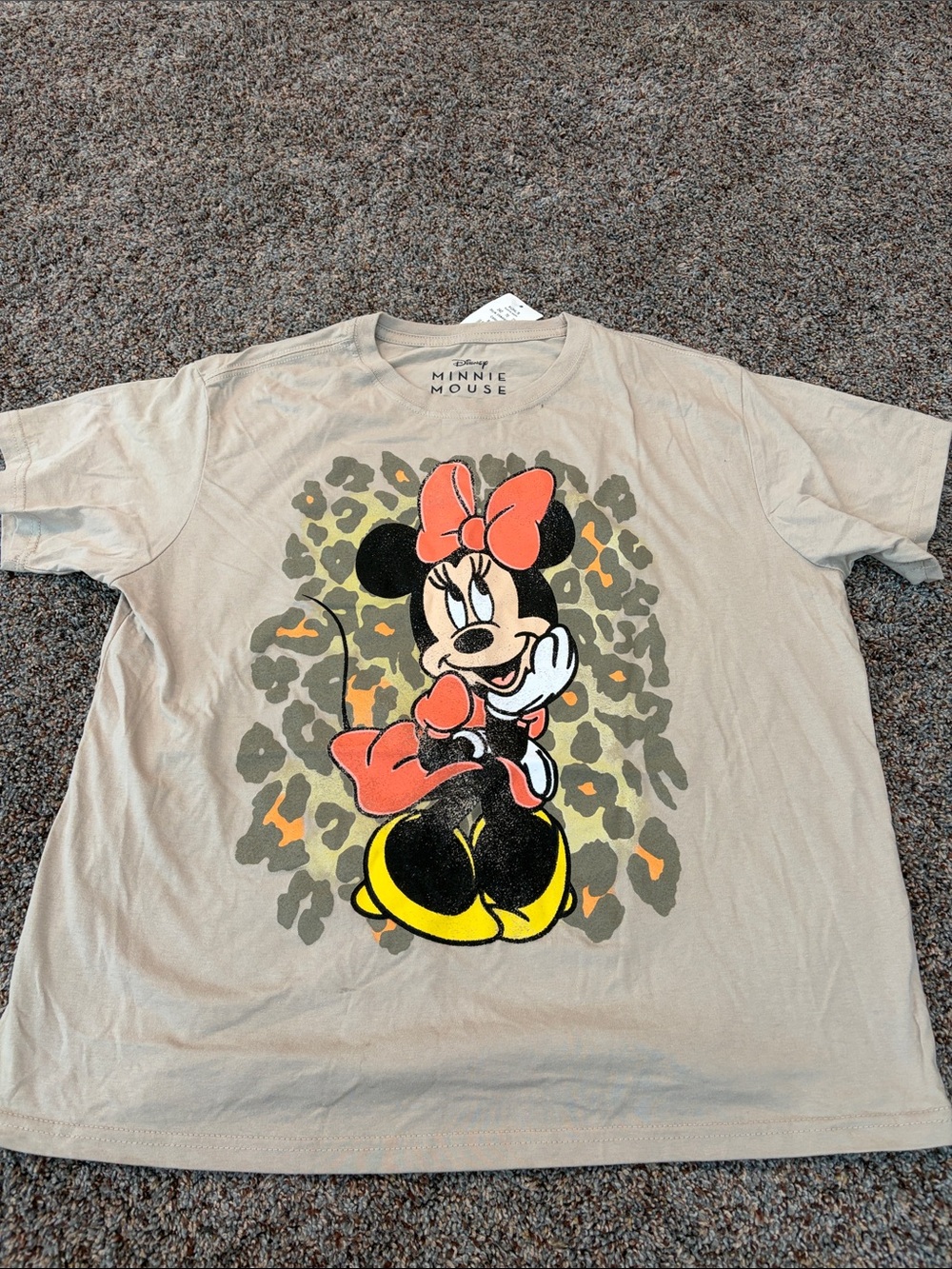 Disney Beige Minnie Mouse Tee NWT